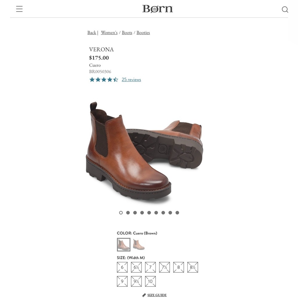NWT BORN boots Verona leather booties shoes brown chelsea or Ralph Lauren style - Picture 3 of 3